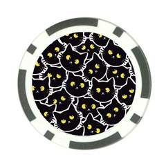 Cat Pattern Pet Drawing Eyes Poker Chip Card Guard (10 Pack)