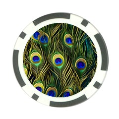 Peacock Pattern Poker Chip Card Guard (10 Pack)