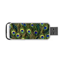 Peacock Pattern Portable Usb Flash (one Side)