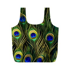 Peacock Pattern Full Print Recycle Bag (m)