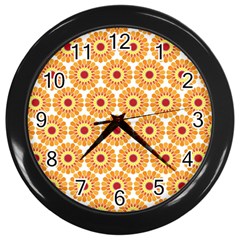 Pattern Shape Design Art Drawing Wall Clock (black)