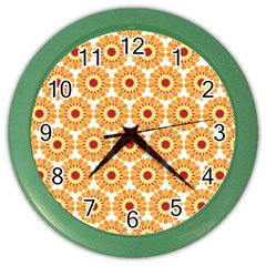 Pattern Shape Design Art Drawing Color Wall Clock by Maspions