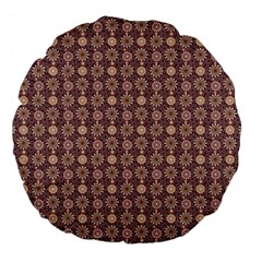 Mandala Flower 1 Mandala Flower  Large 18  Premium Flano Round Cushions