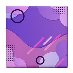 Colorful Labstract Wallpaper Theme Tile Coaster