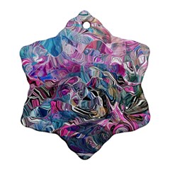 Pink Swirls Flow Ornament (snowflake)