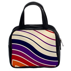 Angles Design Pattern Retro Classic Handbag (two Sides)