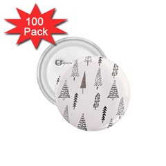 Christmas Tree Trees Nature 1 75  Buttons (100 Pack) 