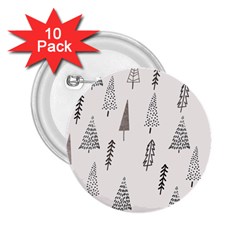 Christmas Tree Trees Nature 2 25  Buttons (10 Pack) 