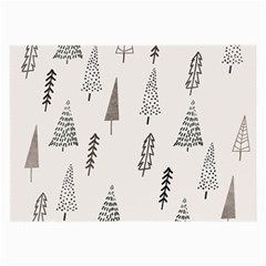 Christmas Tree Trees Nature Large Glasses Cloth