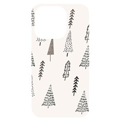 Christmas Tree Trees Nature Iphone 14 Pro Black Uv Print Case