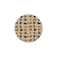 Cat Pattern Texture Animal Golf Ball Marker