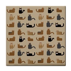 Cat Pattern Texture Animal Face Towel by Maspions