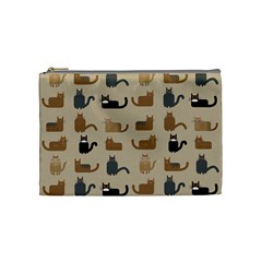 Cat Pattern Texture Animal Cosmetic Bag (medium)