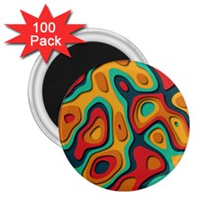 Paper Cut Abstract Pattern 2 25  Magnets (100 Pack) 