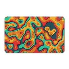 Paper Cut Abstract Pattern Magnet (rectangular)