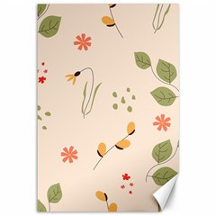 Spring Art Floral Pattern Design Canvas 12  X 18 