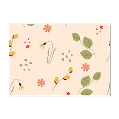 Spring Art Floral Pattern Design Crystal Sticker (a4)