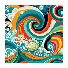 Waves Ocean Sea Abstract Whimsical Medium Glasses Cloth