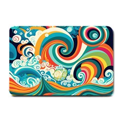 Waves Ocean Sea Abstract Whimsical Small Doormat