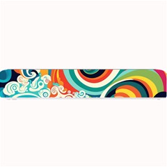 Waves Ocean Sea Abstract Whimsical Small Bar Mat