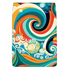 Waves Ocean Sea Abstract Whimsical Removable Flap Cover (l)