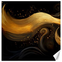 Abstract Gold Wave Background Canvas 12  X 12 