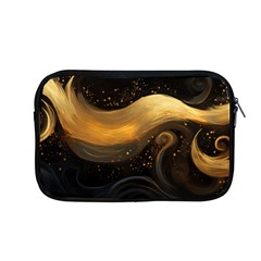 Abstract Gold Wave Background Apple Macbook Pro 13  Zipper Case