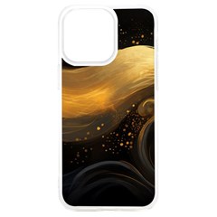 Abstract Gold Wave Background Iphone 15 Plus Tpu Uv Print Case by Maspions