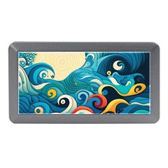 Waves Wave Ocean Sea Abstract Whimsical Memory Card Reader (mini)