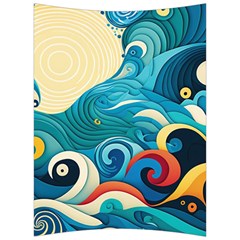 Waves Wave Ocean Sea Abstract Whimsical Back Support Cushion