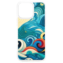Waves Wave Ocean Sea Abstract Whimsical Iphone 15 Plus Tpu Uv Print Case by Maspions
