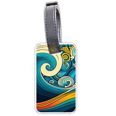 Waves Ocean Sea Abstract Whimsical Art Luggage Tag (one Side)