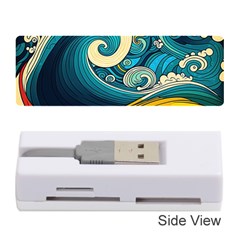 Waves Ocean Sea Abstract Whimsical Art Memory Card Reader (stick)