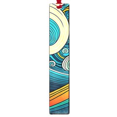 Waves Ocean Sea Abstract Whimsical Art Large Book Marks