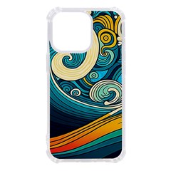 Waves Ocean Sea Abstract Whimsical Art Iphone 13 Pro Tpu Uv Print Case by Maspions