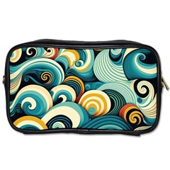 Wave Waves Ocean Sea Abstract Whimsical Toiletries Bag (two Sides)