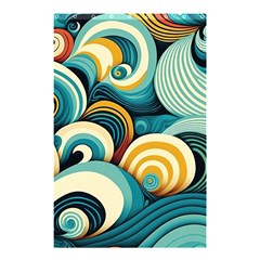 Wave Waves Ocean Sea Abstract Whimsical Shower Curtain 48  X 72  (small) 