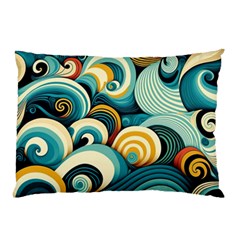 Wave Waves Ocean Sea Abstract Whimsical Pillow Case (two Sides)