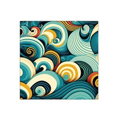 Wave Waves Ocean Sea Abstract Whimsical Satin Bandana Scarf 22  X 22 