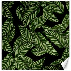 Background Pattern Leaves Texture Canvas 16  X 16 