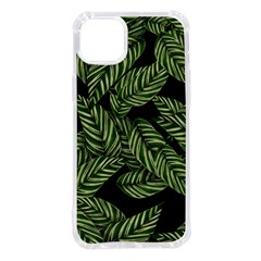 Background Pattern Leaves Texture Iphone 14 Plus Tpu Uv Print Case