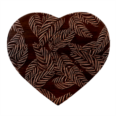 Background Pattern Leaves Texture Heart Wood Jewelry Box