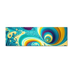 Abstract Waves Ocean Sea Whimsical Sticker Bumper (10 Pack)