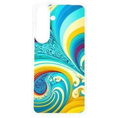 Abstract Waves Ocean Sea Whimsical Samsung Galaxy S24 6 2 Inch Tpu Uv Case