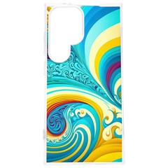 Abstract Waves Ocean Sea Whimsical Samsung Galaxy S24 Plus 6 7 Inch Tpu Uv Case by Maspions