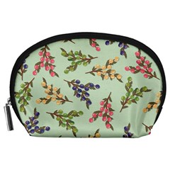 Berries Flowers Pattern Print Accessory Pouch (large)