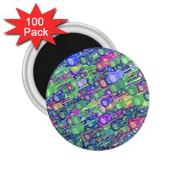 Sktechy Style Guitar Drawing Motif Colorful Random Pattern Wb 2 25  Magnets (100 Pack) 