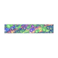 Sktechy Style Guitar Drawing Motif Colorful Random Pattern Wb Premium Plush Fleece Scarf (mini)