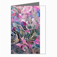 Pink Swirls Blend  Greeting Cards (pkg Of 8)