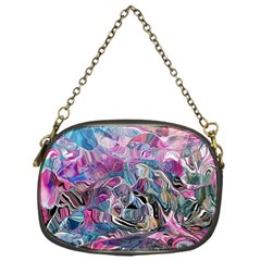 Pink Swirls Blend  Chain Purse (one Side)